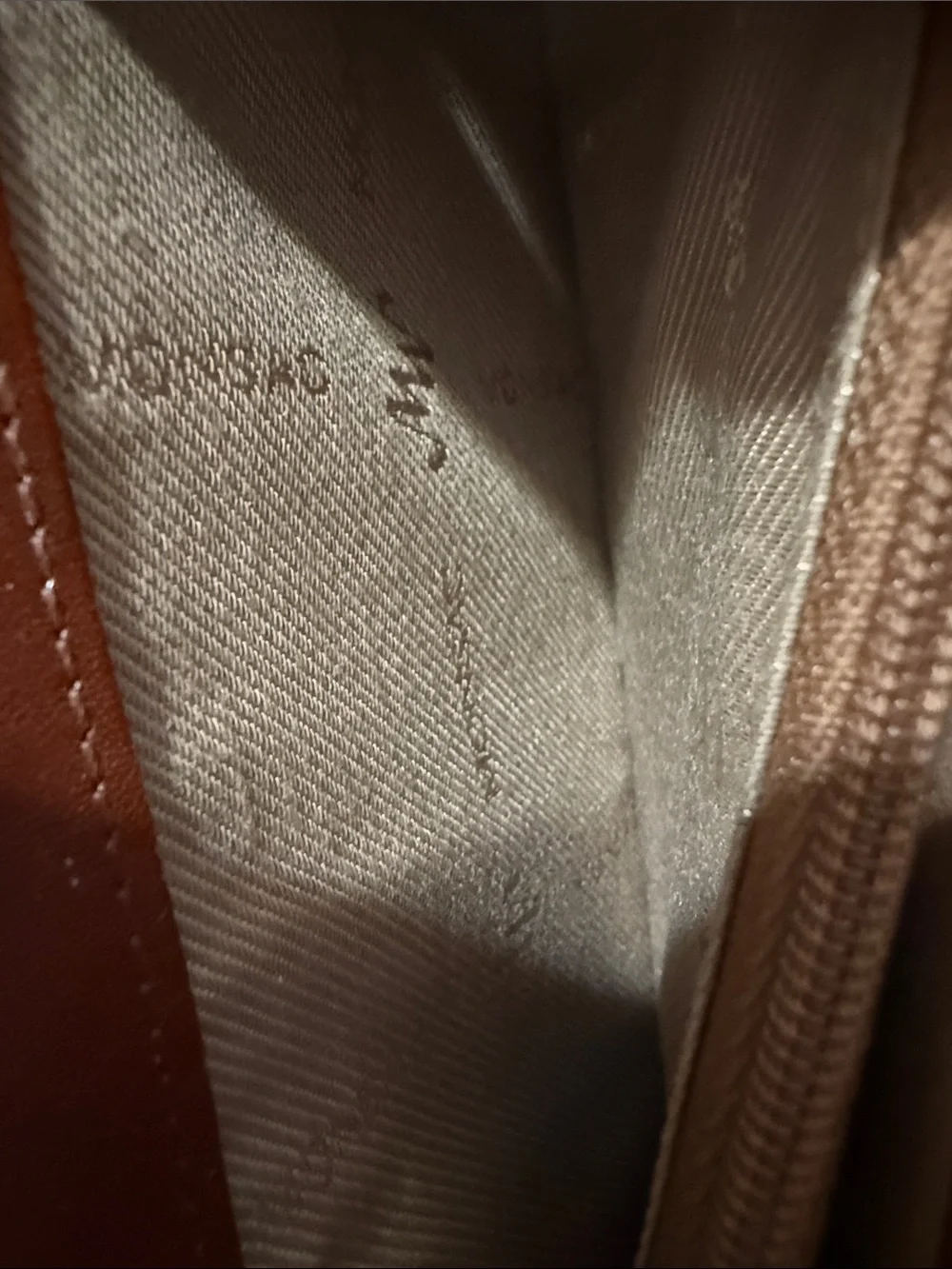 Vintage Monsac Brown Leather Long Wallet